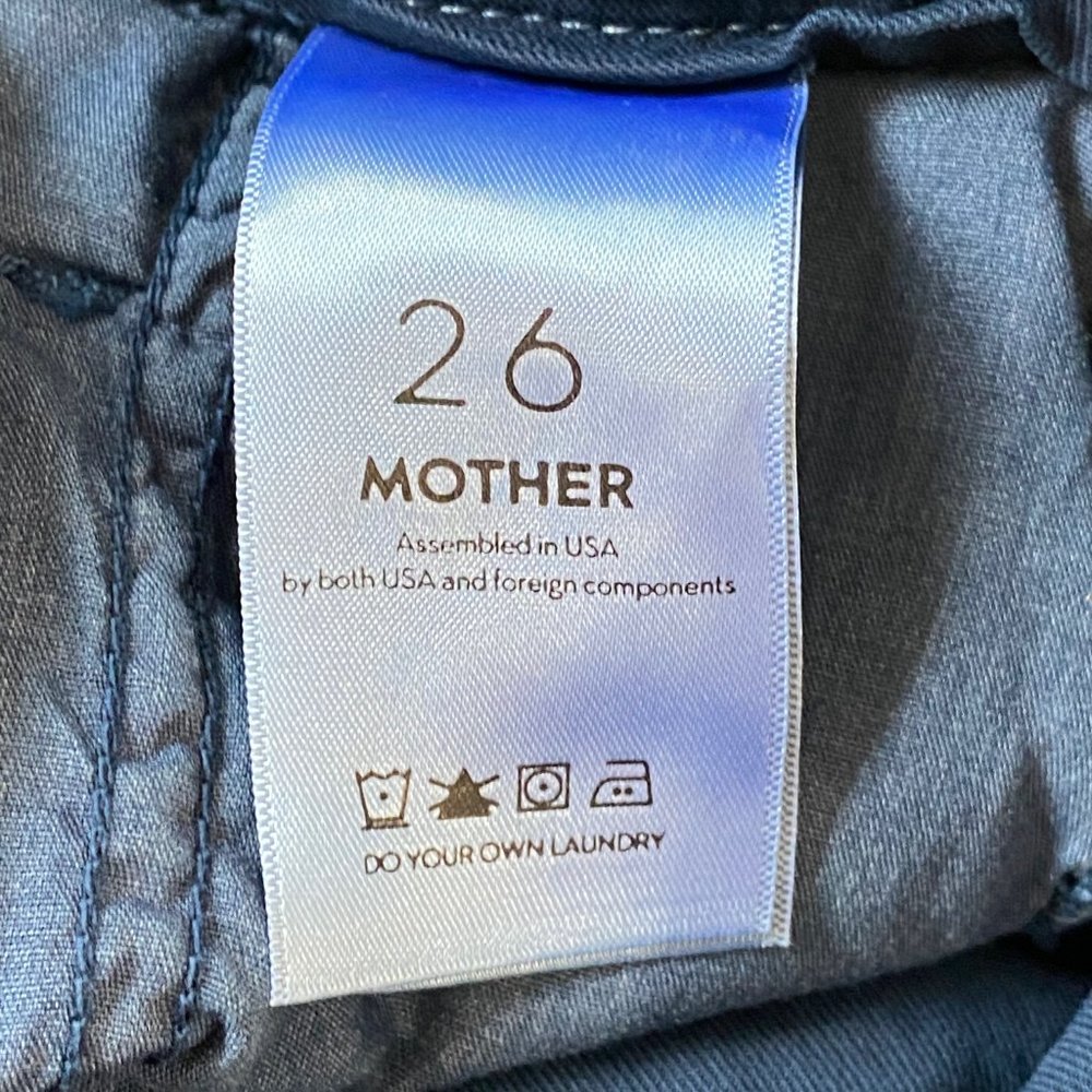 Mother The Paperbag Greaser Ankle Pants  More Than Words / Navy - Picture 13 of 15